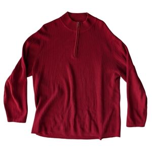 Vintage Cherokee Red Mens' Extra Large Long Sleeve Knit Cotton Sweater‎
